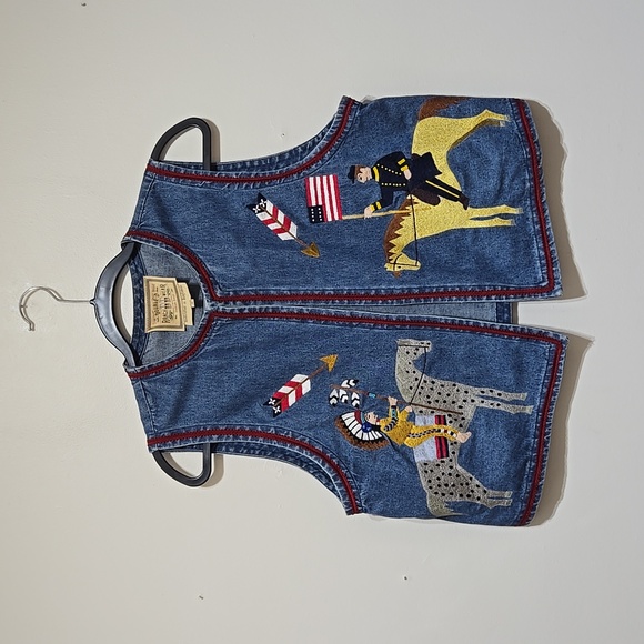 Double D Ranch Jackets & Blazers - Double D Ranch Rare Embroidered And Beaded Indian And Colonial Vest